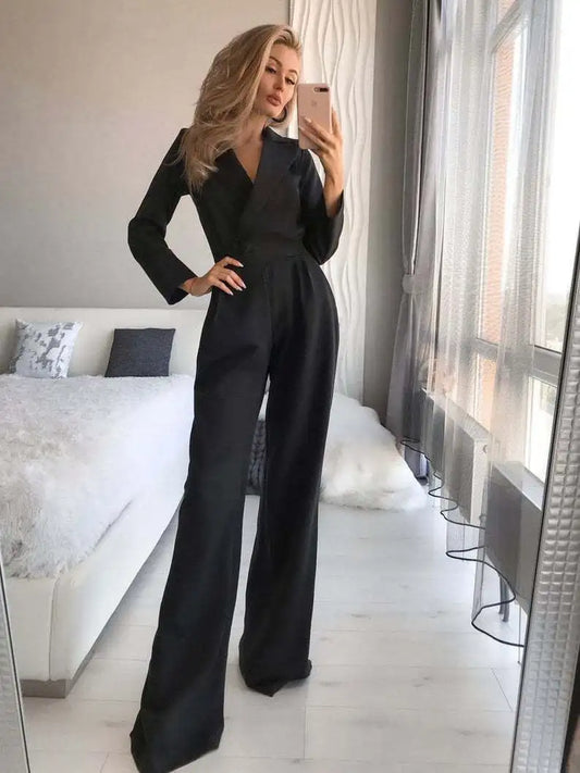Stijlvolle Lange Mouwen Jumpsuit voor Dames
