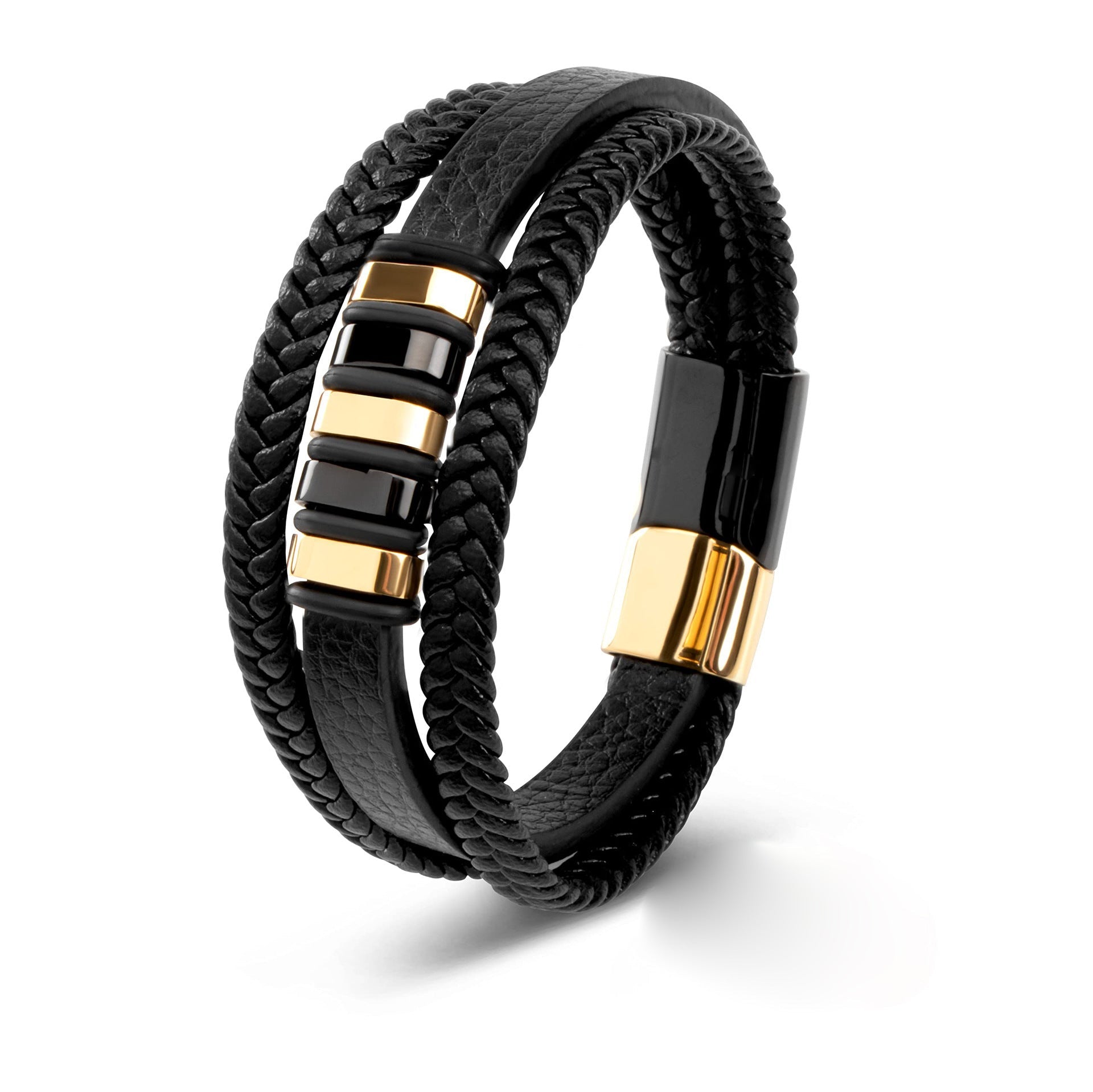 Stijlvolle Lederen Armband voor Mannen