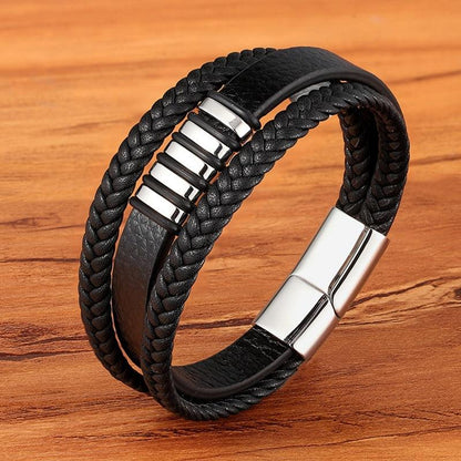 Stijlvolle Lederen Armband voor Mannen