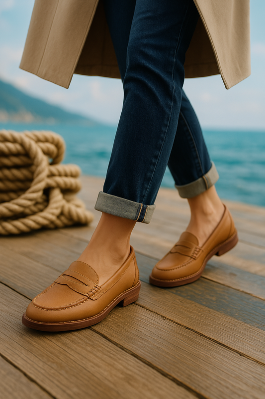 Stijlvolle Leren Damesloafers