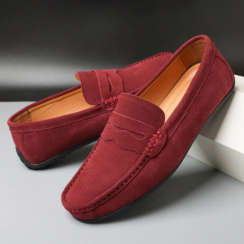 Stijlvolle Suède Heren Loafers - Luxe Instappers