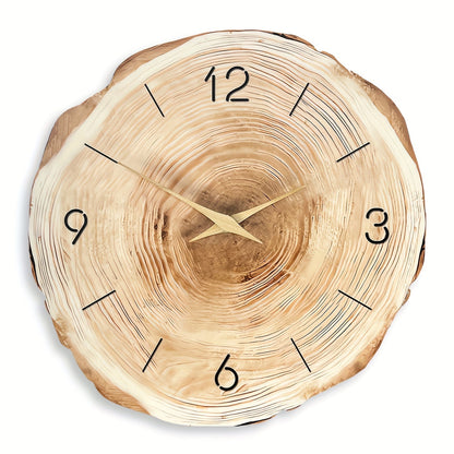 Stille Houten Wandklok Dandy - Realistische Textuur