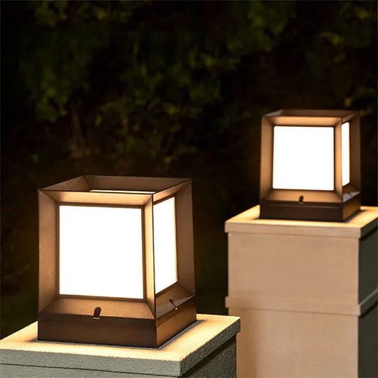 PillarGlow - Staande Solar Lamp voor Poorten