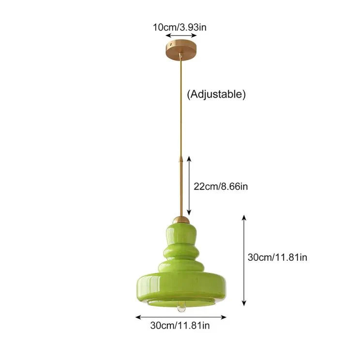 Tijdloze Glazen Hanglamp - Kalebasvorm Glas