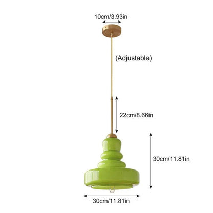 Tijdloze Glazen Hanglamp - Kalebasvorm Glas