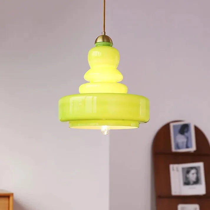 Tijdloze Glazen Hanglamp - Kalebasvorm Glas