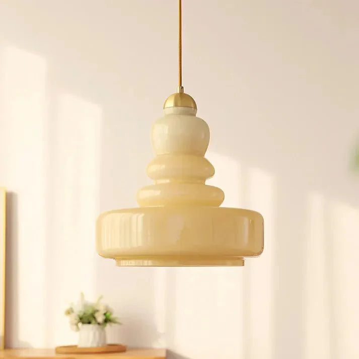 Tijdloze Glazen Hanglamp - Kalebasvorm Glas