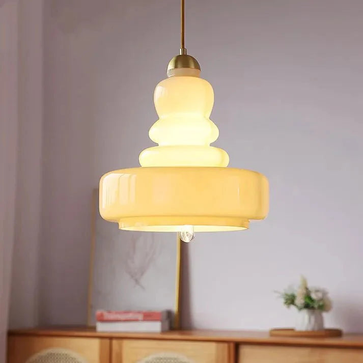 Tijdloze Glazen Hanglamp - Kalebasvorm Glas