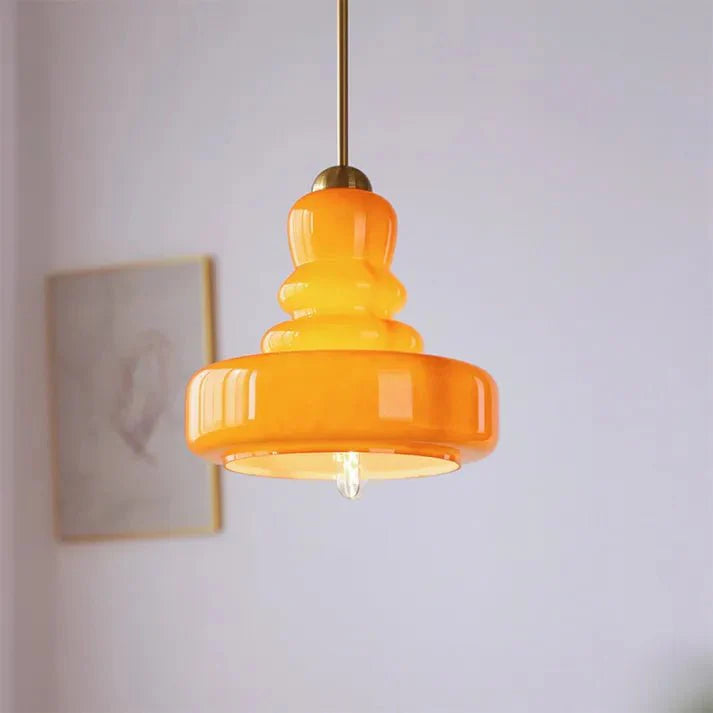 Tijdloze Glazen Hanglamp - Kalebasvorm Glas