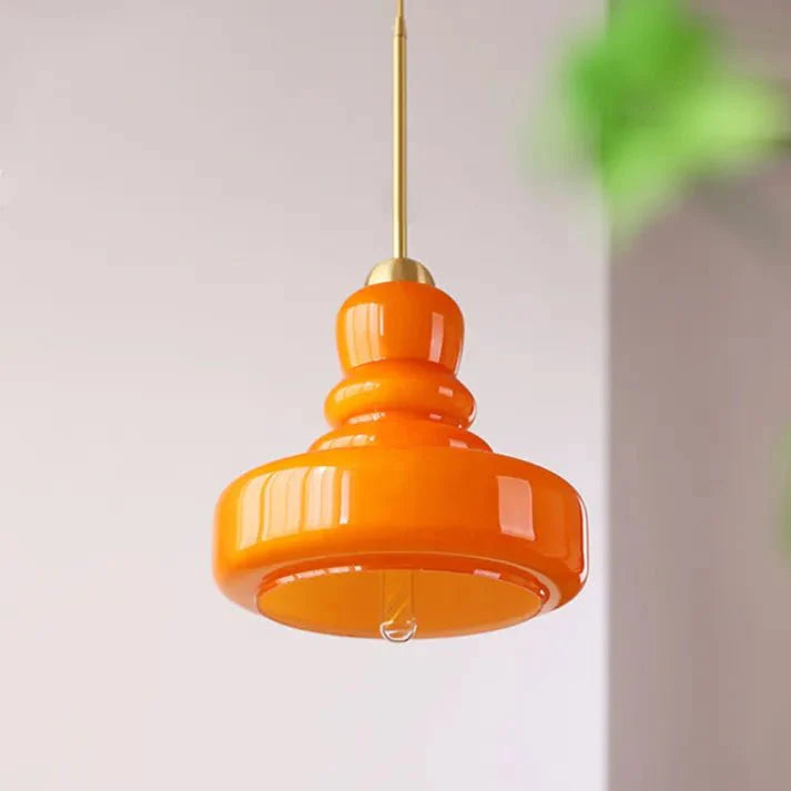 Tijdloze Glazen Hanglamp - Kalebasvorm Glas