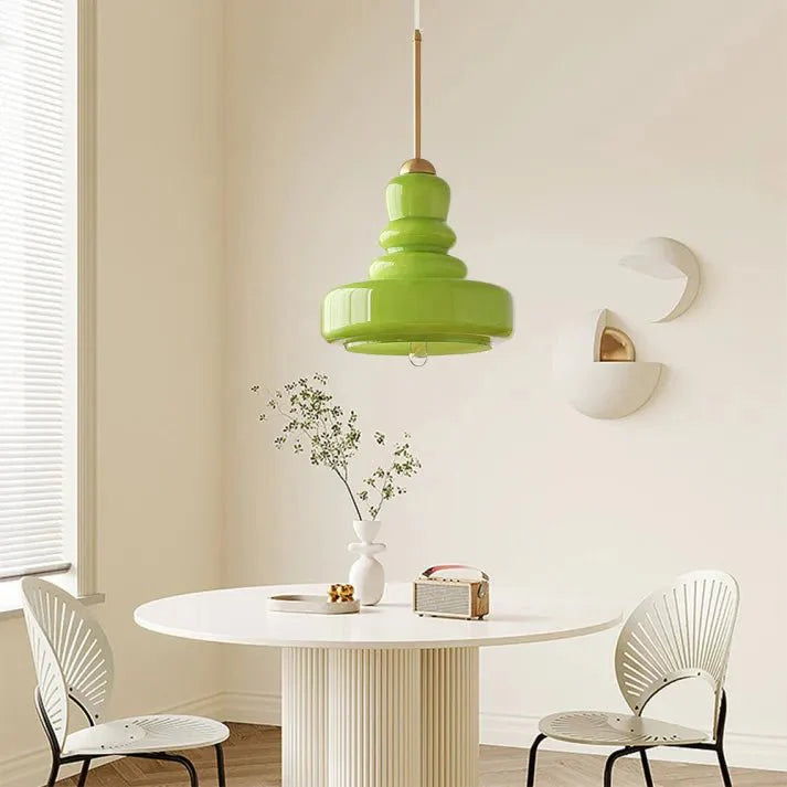 Tijdloze Glazen Hanglamp - Kalebasvorm Glas