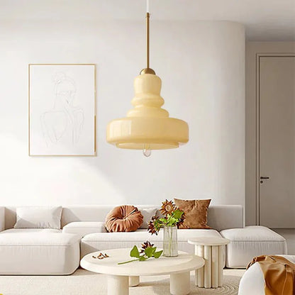 Tijdloze Glazen Hanglamp - Kalebasvorm Glas