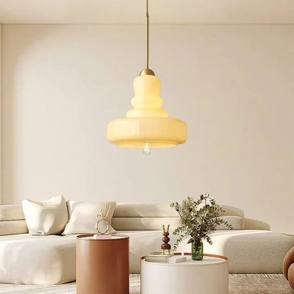 Tijdloze Glazen Hanglamp - Kalebasvorm Glas