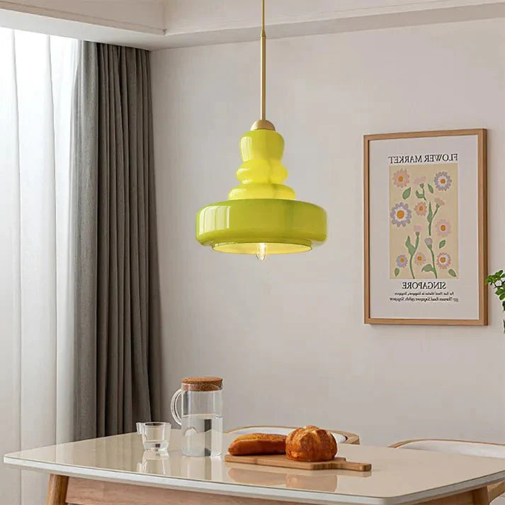 Tijdloze Glazen Hanglamp - Kalebasvorm Glas