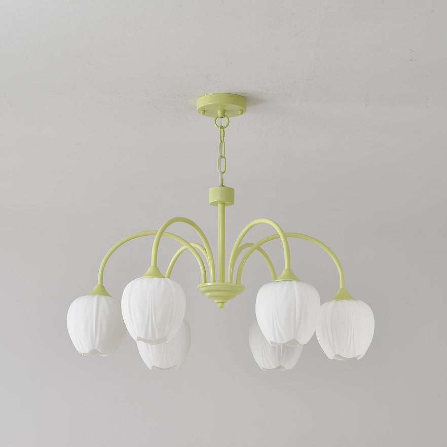 Tulip - Elegante Matcha Kroonluchter voor Stijlvolle Verlichting