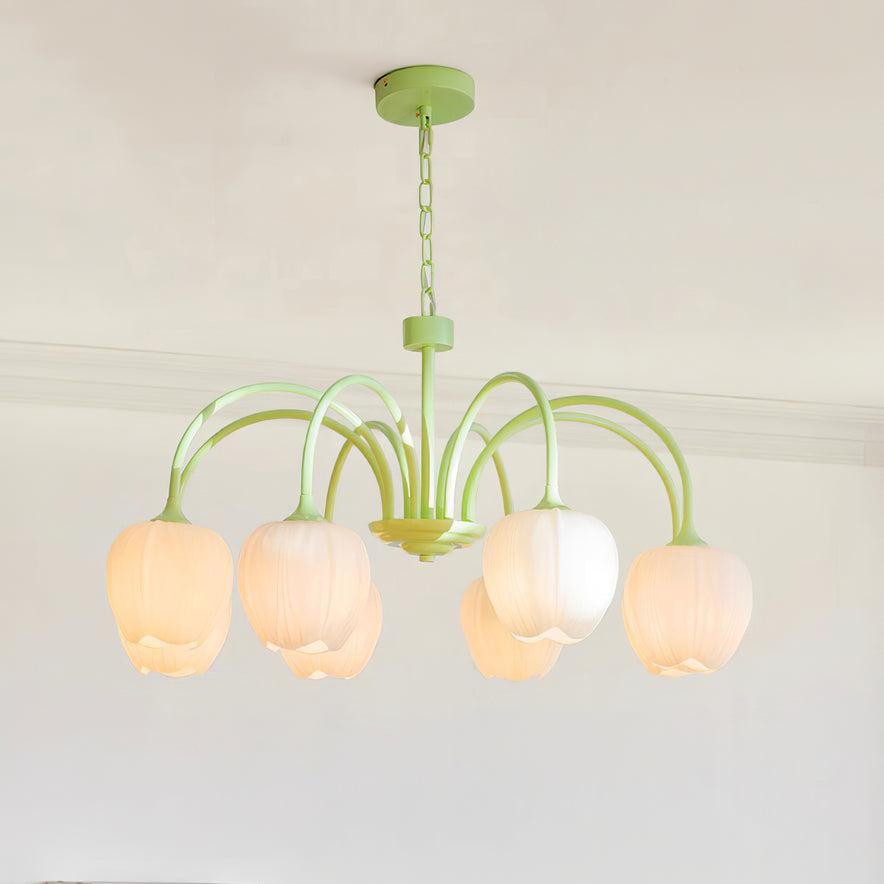 Tulip - Elegante Matcha Kroonluchter voor Stijlvolle Verlichting