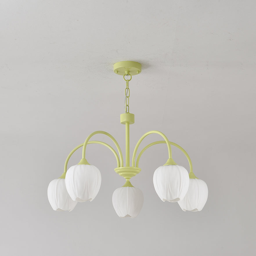 Tulip - Elegante Matcha Kroonluchter voor Stijlvolle Verlichting