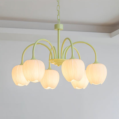 Tulip - Elegante Matcha Kroonluchter voor Stijlvolle Verlichting