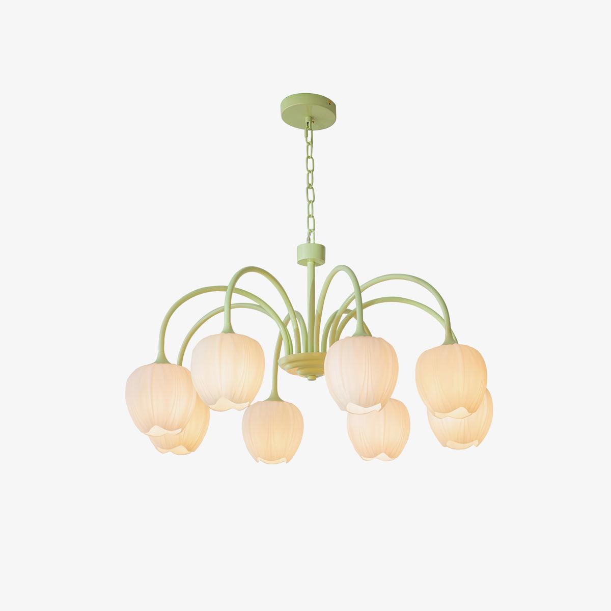 Tulip - Elegante Matcha Kroonluchter voor Stijlvolle Verlichting