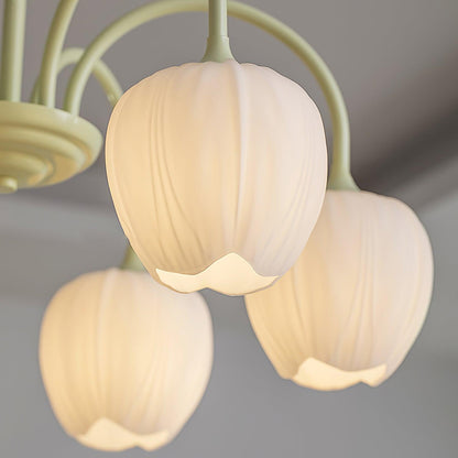 Tulip - Elegante Matcha Kroonluchter voor Stijlvolle Verlichting