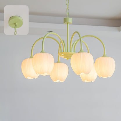 Tulip - Elegante Matcha Kroonluchter voor Stijlvolle Verlichting