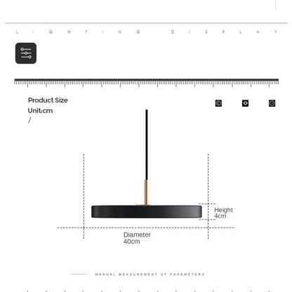 MetalGlow - Lampe suspendue LED en métal UFO pour un éclairage moderne