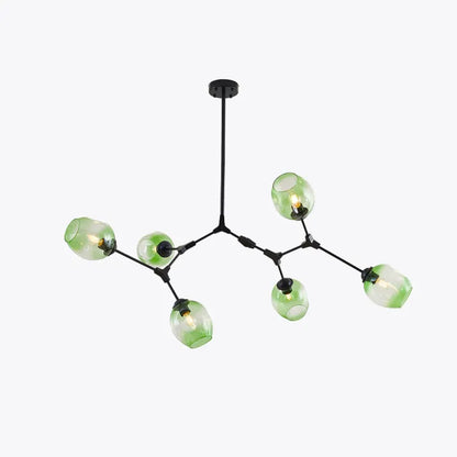 Speelse Sputnik Hanglamp met Glazen Bubbels