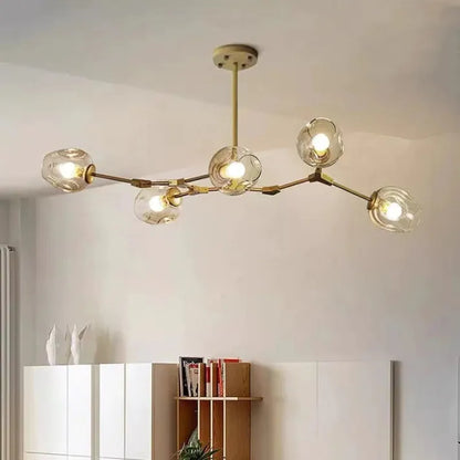 Speelse Sputnik Hanglamp met Glazen Bubbels