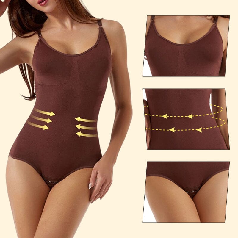Verfijnde Naadloze Shaping Bodysuit met Compressie
