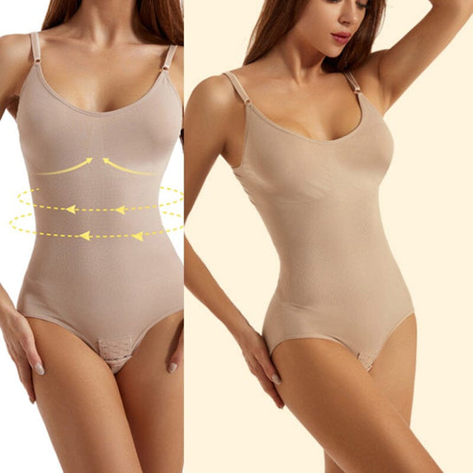 Verfijnde Naadloze Shaping Bodysuit met Compressie