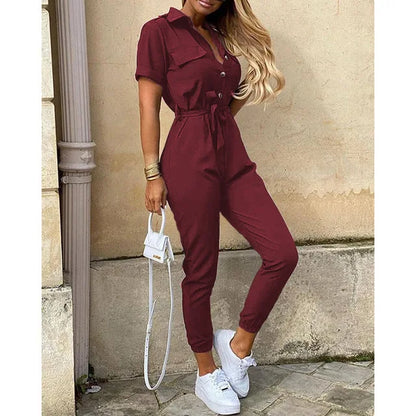 Verstelbare Getailleerde Jumpsuit voor Elke Gelegenheid