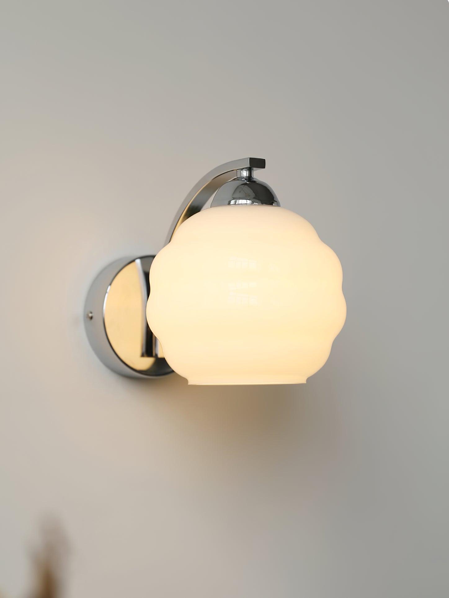 Vintage Wandlamp Martine - Glas Met Art Deco Stijl