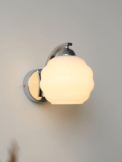 Vintage Wandlamp Martine - Glas Met Art Deco Stijl