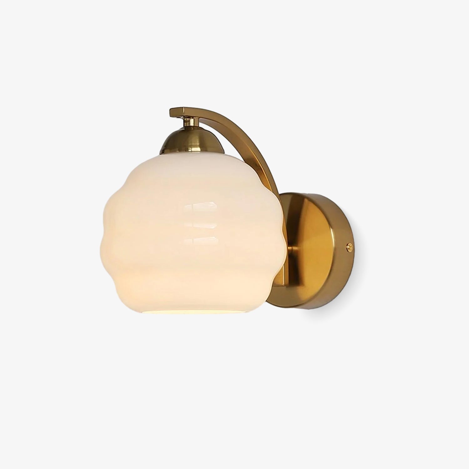 Vintage Wandlamp Martine - Glas Met Art Deco Stijl