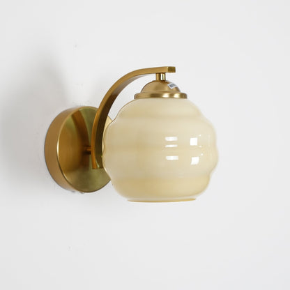 Vintage Wandlamp Martine - Glas Met Art Deco Stijl