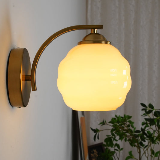 Vintage Wandlamp Martine - Glas Met Art Deco Stijl