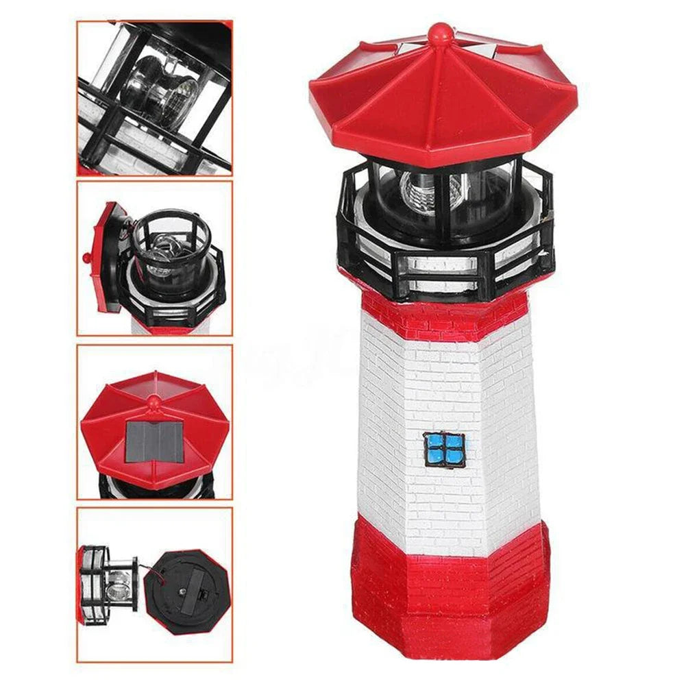 CoastalRay - Vuurtoren Zonne LED Licht | Maritieme Tuinverlichting