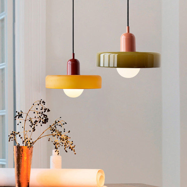 Bauhaus Hanglamp – Gekleurd Glas Stijlvol Design