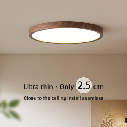 Walnoot Design Piet Plafondlamp - LED Verlichting