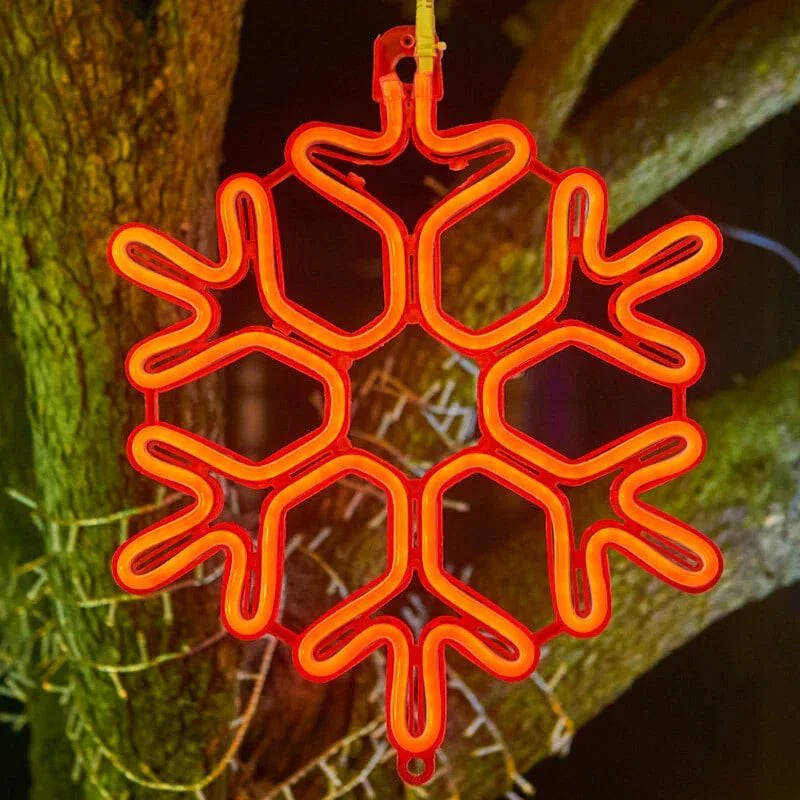 Waterdichte Sneeuwvlok Lamp LED - Koperdraad Sfeer
