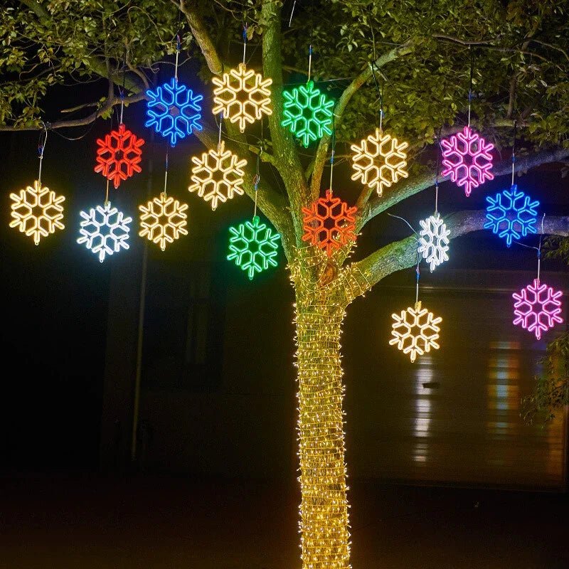 Waterdichte Sneeuwvlok Lamp LED - Koperdraad Sfeer