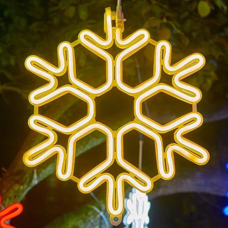 Waterdichte Sneeuwvlok Lamp LED - Koperdraad Sfeer