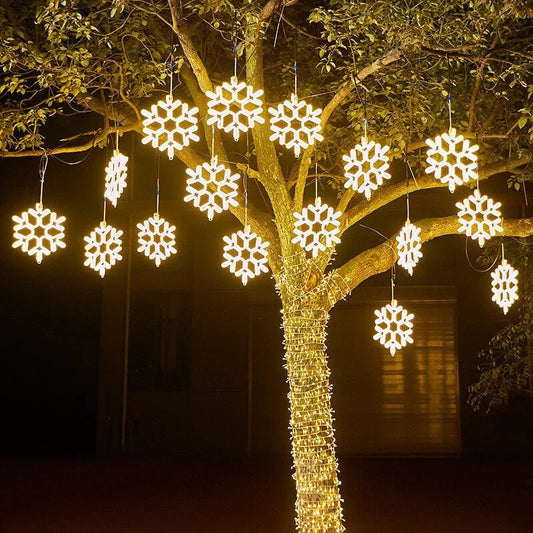 Waterdichte Sneeuwvlok Lamp LED - Koperdraad Sfeer