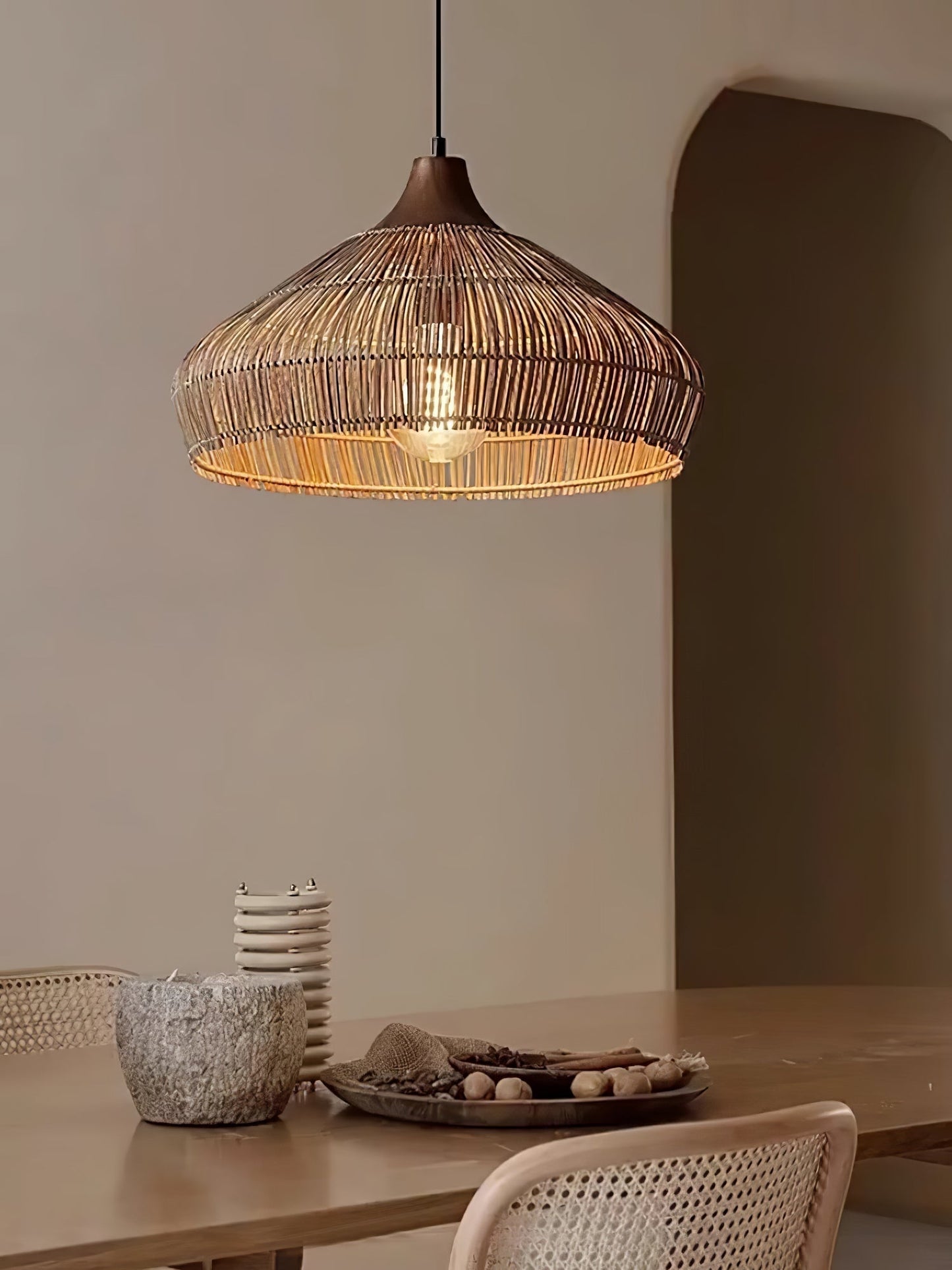 Rieten Rotan Hanglamp | Natuurlijke en Sfeervolle Verlichting