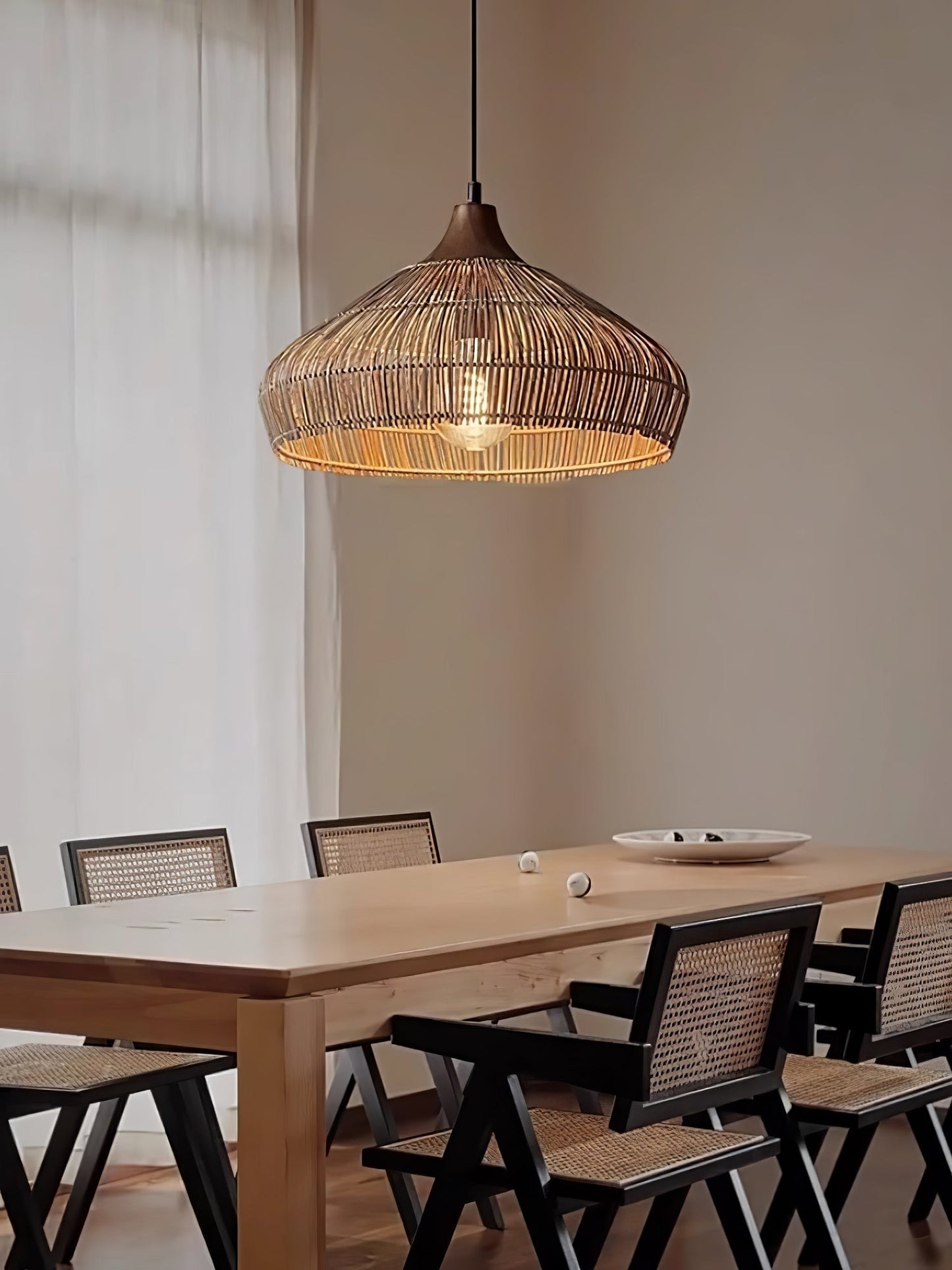 Rieten Rotan Hanglamp | Natuurlijke en Sfeervolle Verlichting