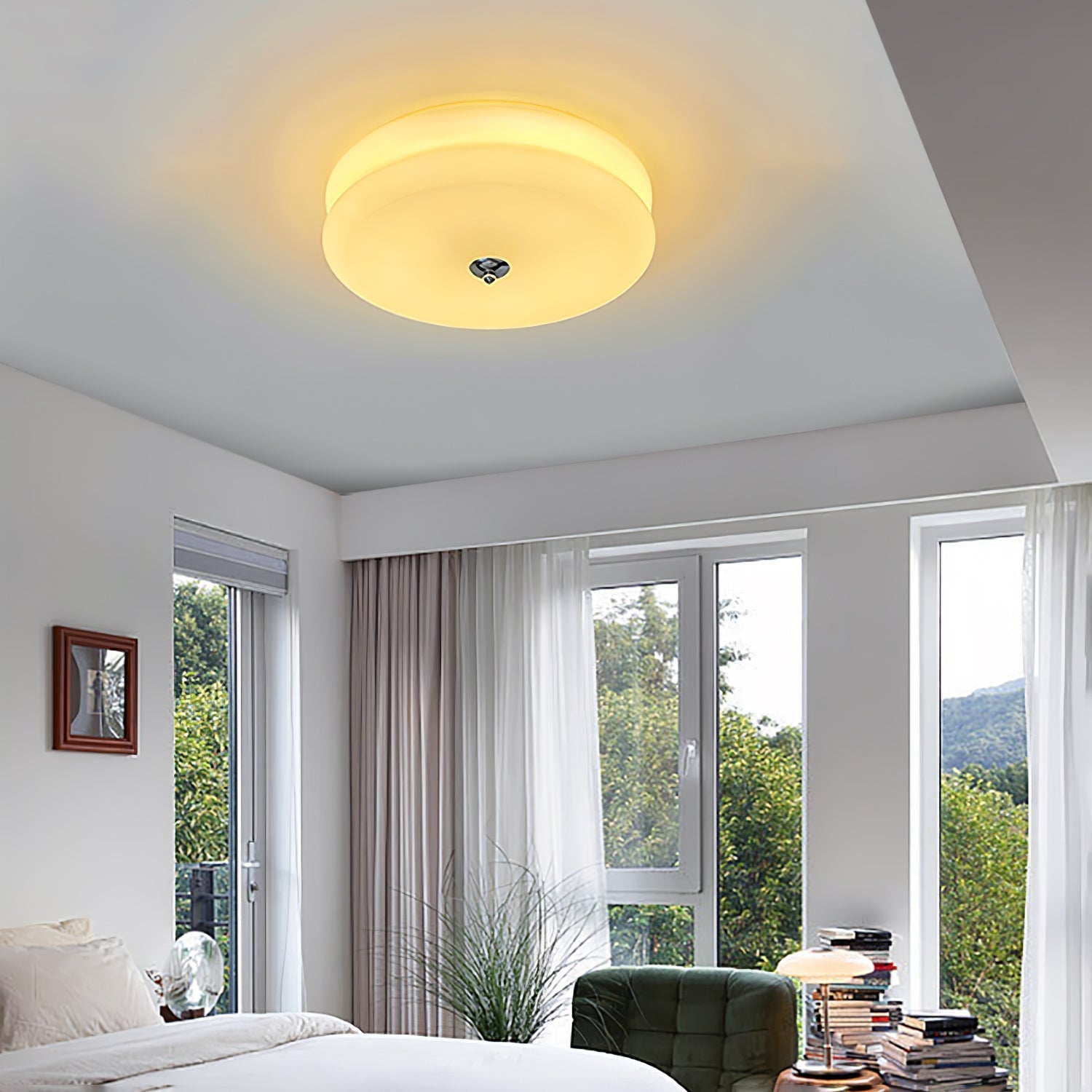 Xabier Geometrische Vintage Plafondlamp - Glas LED