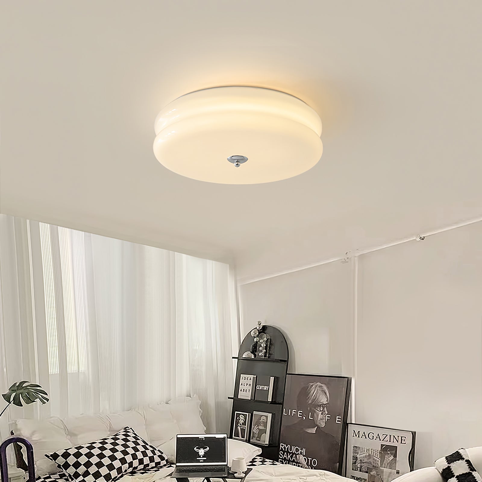 Xabier Geometrische Vintage Plafondlamp - Glas LED