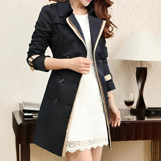 Zaara Vrouwen Trenchcoat - Tijdloze Elegantie