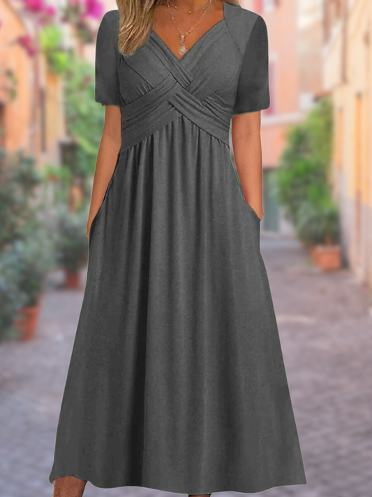 Zomerjurk V-hals Irma - Elegant en Luchtig