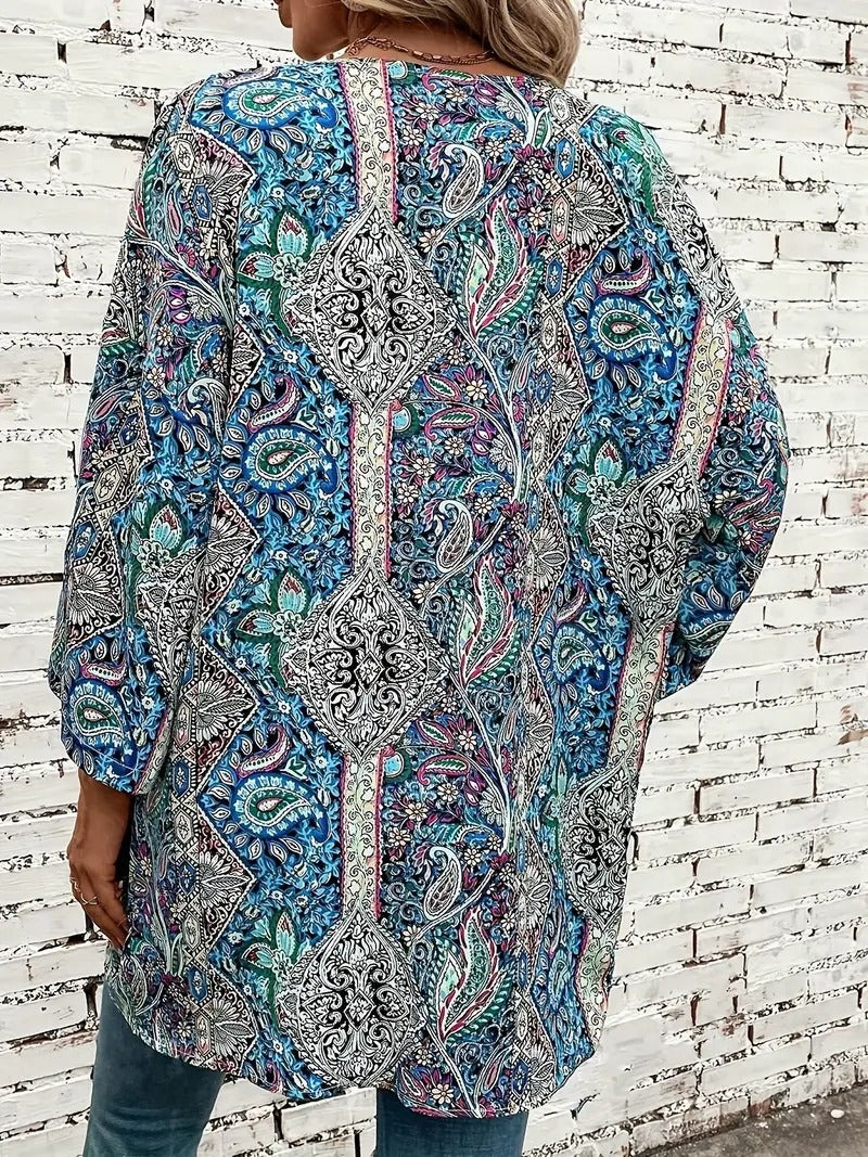Zomerse Dames Overshirt - Bloemenprint Helena